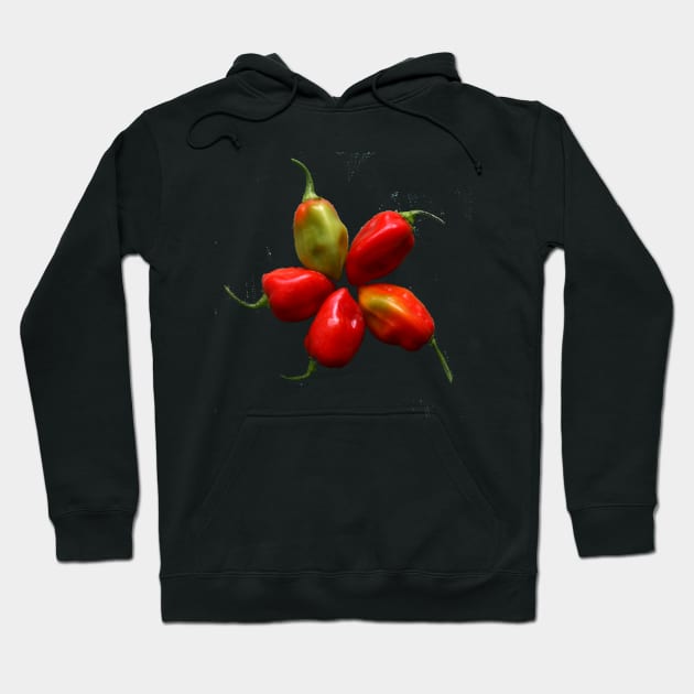 Five habanero peppers Hoodie by Made the Cut